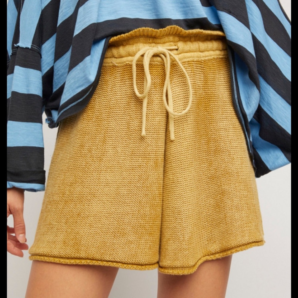 Free People Summertime Blues Knit Short